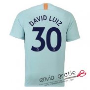 Camiseta Chelsea Tercera Equipacion 30#DAVID LUIZ 2018-2019