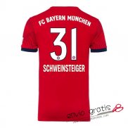 Camiseta Bayern Munich Primera Equipacion 31#SCHWEINSTEIGER 2018-2019