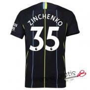 Camiseta Manchester City Segunda Equipacion 35#ZINCHENKO 2018-2019