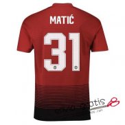 Camiseta Manchester United Primera Equipacion 31#MATIC Cup Printing 2018-2019