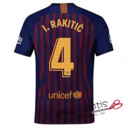 Camiseta Barcelona Primera Equipacion 4#I.RAKITIC 2018-2019