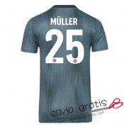 Camiseta Bayern Munich Tercera Equipacion 25#MULLER 2018-2019