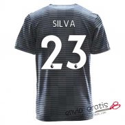 Camiseta Leicester City Segunda Equipacion 23#SILVA 2018-2019