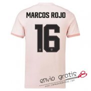 Camiseta Manchester United Segunda Equipacion 16#MARCOS ROJO Cup Printing 2018-2019