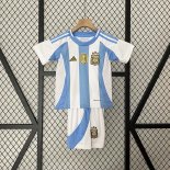 Camiseta Argentina Ninos Primera Equipacion 2024/2025