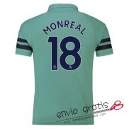 Camiseta Arsenal Tercera Equipacion 18#MONREAL 2018-2019