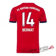Camiseta Bayern Munich Primera Equipacion 14#BERNAT 2018-2019