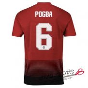 Camiseta Manchester United Primera Equipacion 6#POGBA Cup Printing 2018-2019