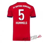 Camiseta Bayern Munich Primera Equipacion 5#HUMMELS 2018-2019