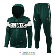 PSG x Jordan Sudadera Capucha Green+ Pantalon 2021/2022