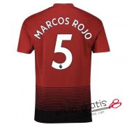 Camiseta Manchester United Primera Equipacion 5#MARCOS ROJO 2018-2019