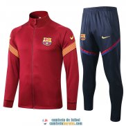 Barcelona Chaqueta Red + Pantalon 2020/2021