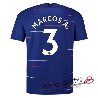 Camiseta Chelsea Primera Equipacion 3#MARCOS A. 2018-2019