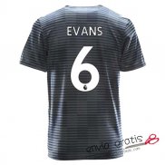 Camiseta Leicester City Segunda Equipacion 6#EVANS 2018-2019