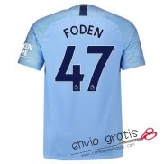 Camiseta Manchester City Primera Equipacion 47#FODEN 2018-2019