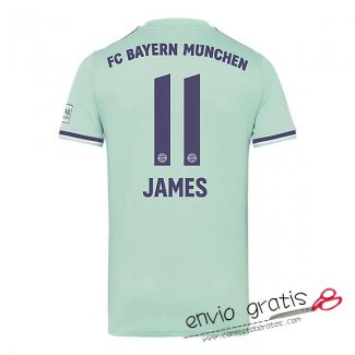 Camiseta Bayern Munich Segunda Equipacion 11#JAMES 2018-2019