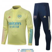 Arsenal Sudadera De Entrenamiento Yellow + Pantalon 2020/2021