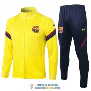 Barcelona Chaqueta Yellow + Pantalon 2020/2021