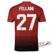 Camiseta Manchester United Primera Equipacion 27#FELLAINI Cup Printing 2018-2019