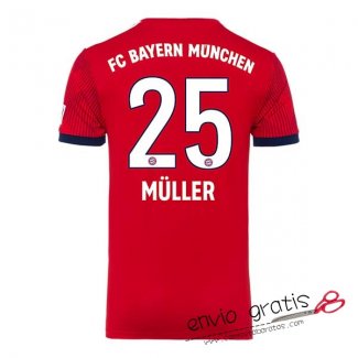 Camiseta Bayern Munich Primera Equipacion 25#MULLER 2018-2019