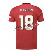 Camiseta Manchester United Primera Equipacion 18 HANSON 2019-2020 Cup