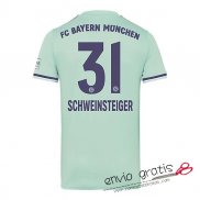 Camiseta Bayern Munich Segunda Equipacion 31#SCHWEINSTEIGER 2018-2019