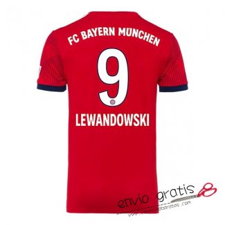 Camiseta Bayern Munich Primera Equipacion 9#LEWANDOWSKI 2018-2019
