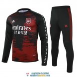 Arsenal Sudadera De Entrenamiento Black Red + Pantalon 2020/2021