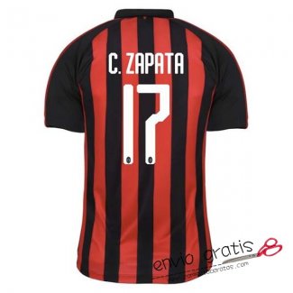Camiseta AC Milan Primera Equipacion 17#C.ZAPATA 2018-2019