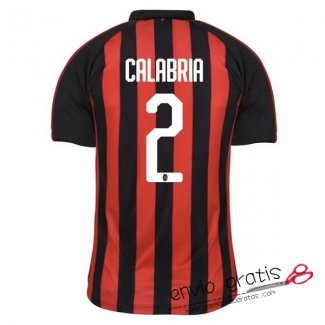 Camiseta AC Milan Primera Equipacion 2#CALABRIA 2018-2019