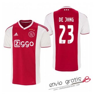 Camiseta Ajax Primera Equipacion 23#DE JONG 2018-2019