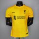 Camiseta Authentic Liverpool Portero Yellow 2021/2022