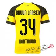 Camiseta Borussia Dortmund Primera Equipacion 34#BRUUN LARSEN 2018-2019