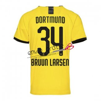 Camiseta Borussia Dortmund Primera Equipacion 34 BRUUN LARSEN 2019-2020