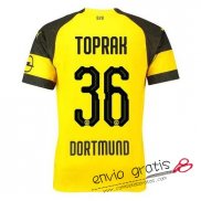 Camiseta Borussia Dortmund Primera Equipacion 36#TOPRAK 2018-2019