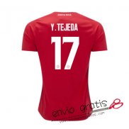 Camiseta Costa Rica Primera Equipacion 17#Y.TEJEDA 2018