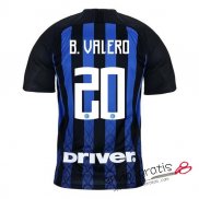 Camiseta Inter Milan Primera Equipacion 20#B.VALERO 2018-2019