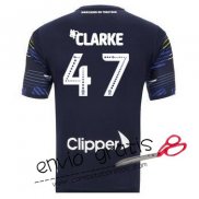 Camiseta Leeds United Segunda Equipacion 47#CLARKE 2018-2019
