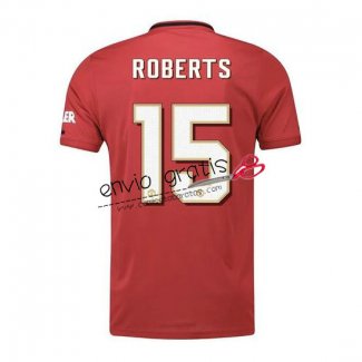 Camiseta Manchester United Primera Equipacion 15 ROBERTS 2019-2020 Cup