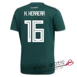 Camiseta Mexico Primera Equipacion 16#H.HERRERA 2018