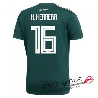 Camiseta Mexico Primera Equipacion 16#H.HERRERA 2018