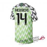 Camiseta Nigeria Primera Equipacion 14#IHEANACHO 2018