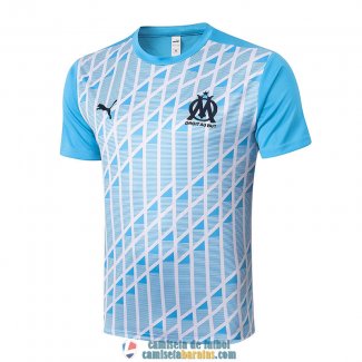 Camiseta Olympique Marseille Training Blue White 2020/2021