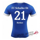 Camiseta Schalke 04 Primera Equipacion 21#Riether 2018-2019