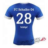 Camiseta Schalke 04 Primera Equipacion 28#Schopf 2018-2019