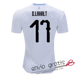 Camiseta Uruguay Segunda Equipacion 17#D.LAXALT 2018