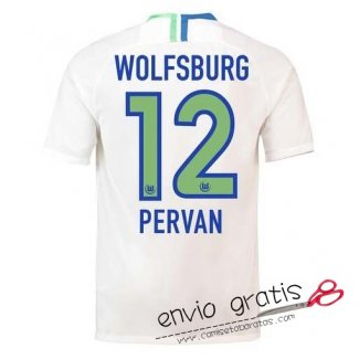 Camiseta VfL Wolfsburg Segunda Equipacion 12#PERVAN 2018-2019