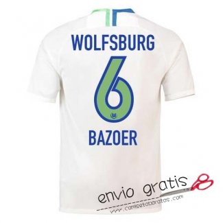 Camiseta VfL Wolfsburg Segunda Equipacion 6#BAZOER 2018-2019