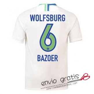 Camiseta VfL Wolfsburg Segunda Equipacion 6#BAZOER 2018-2019