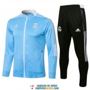 Real Madrid Chaqueta Blue III + Pantalon Black 2021/2022